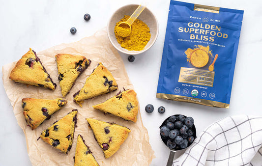 A Healthy Gluten-Free Spiced Blueberry Scone Recipe