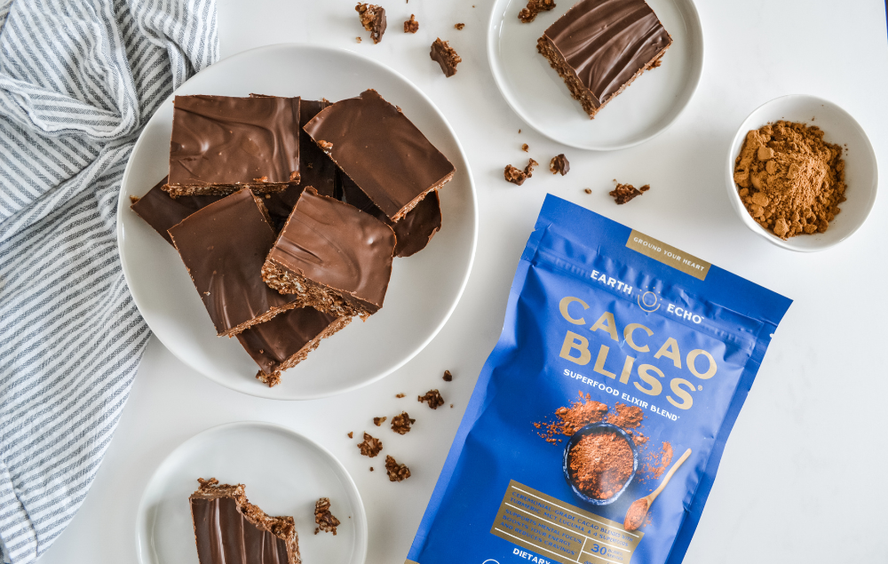 Double Chocolate Peanut Butter Rice Squares