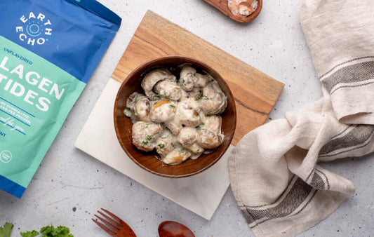 Not Your Average Side Dish: Creamy Collagen Garlic Mushrooms