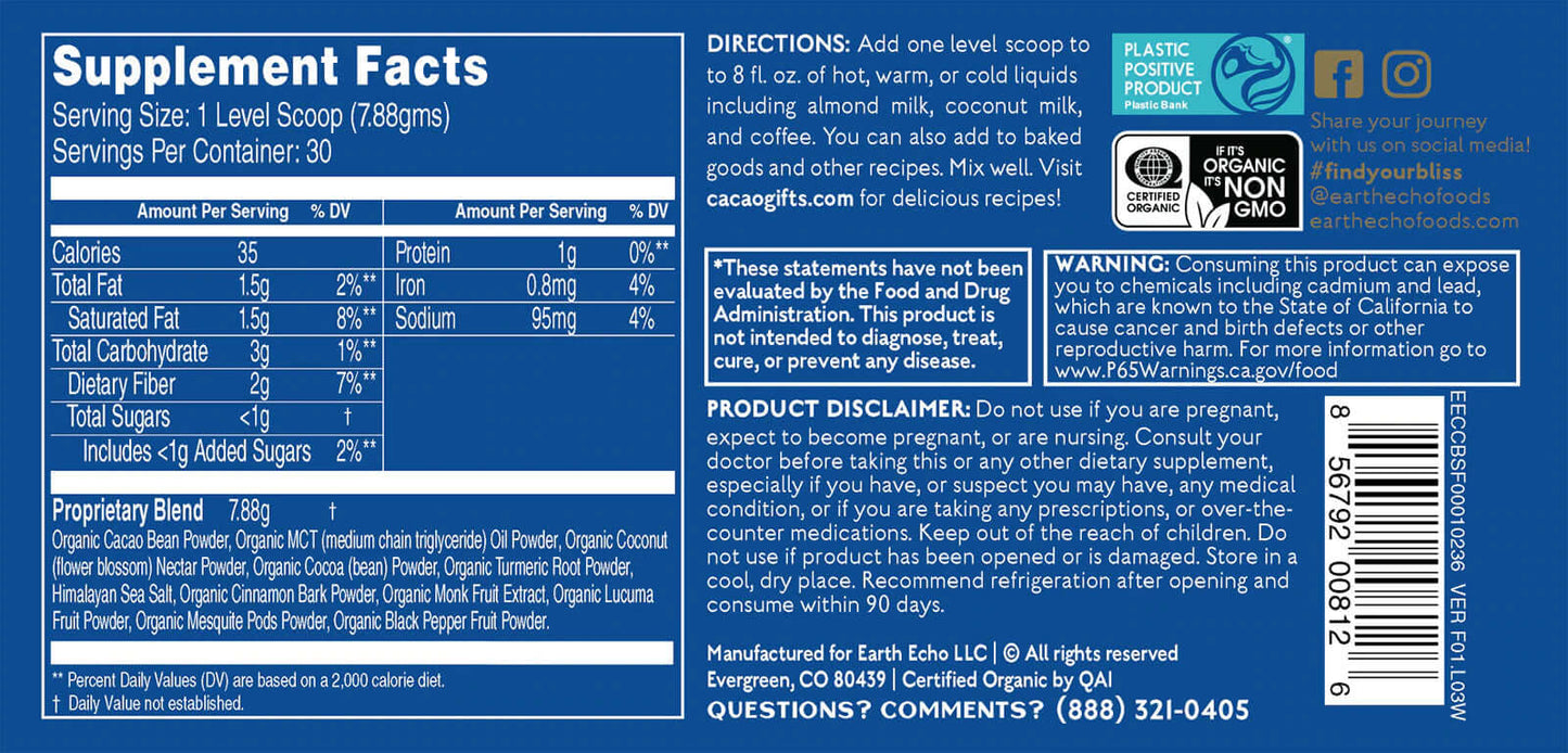 Cacao Bliss + FREE Mug and Frother!