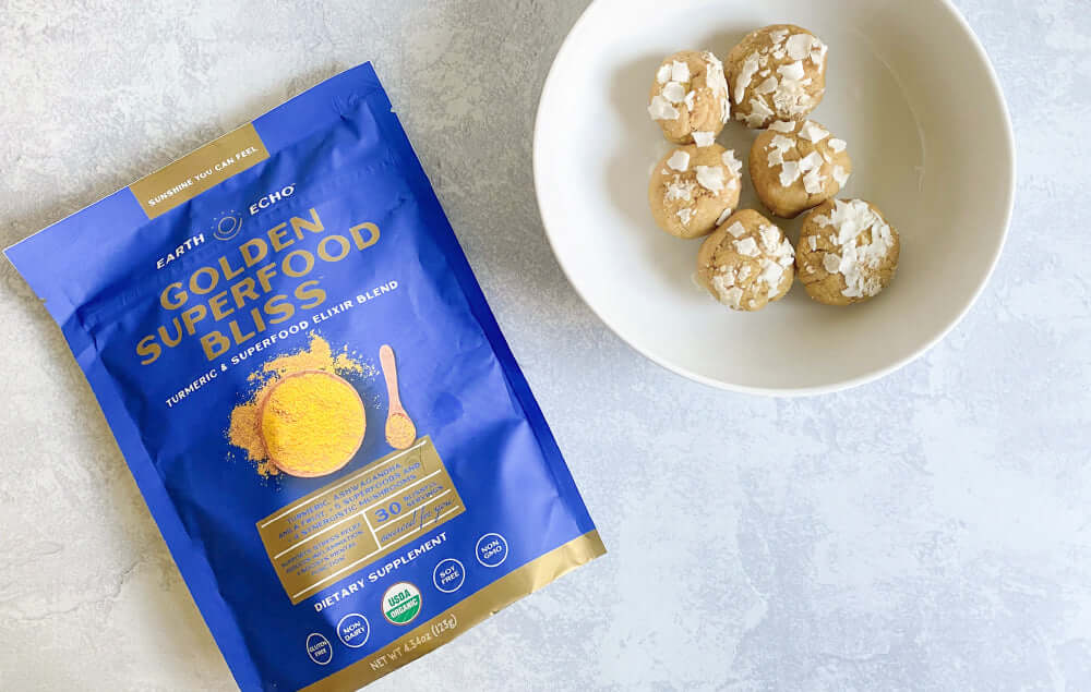 A Mid-Day Energizing Snack (Healthy Golden Coconut Bites)