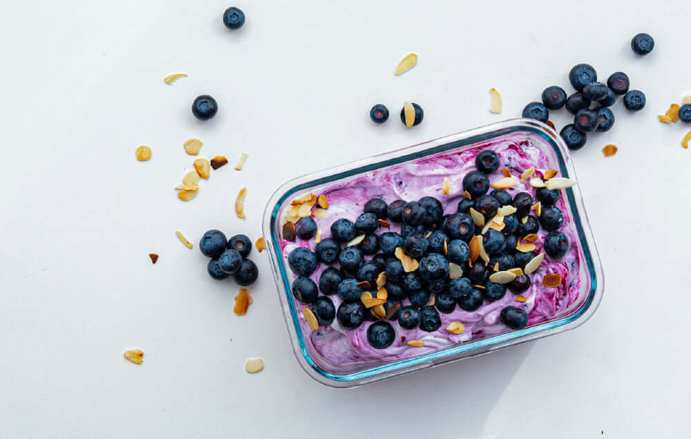 Craving Ice Cream? You Need This Blueberry Collagen Froyo