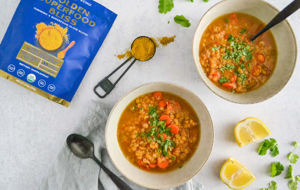 Vegan Comfort Food: Golden Lentil Soup