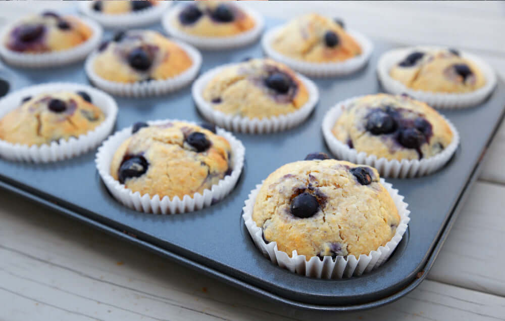 Guilt-Free Blueberry Protein Muffins