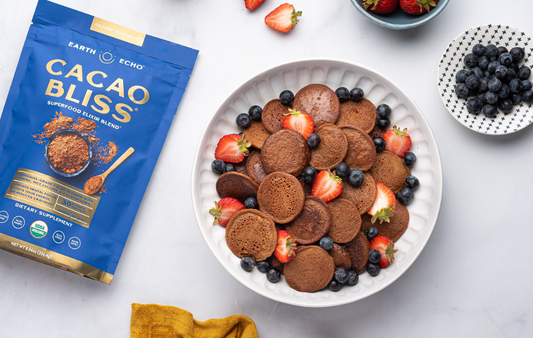Have A Little Fun With These Cacao Bliss Mini Pancakes