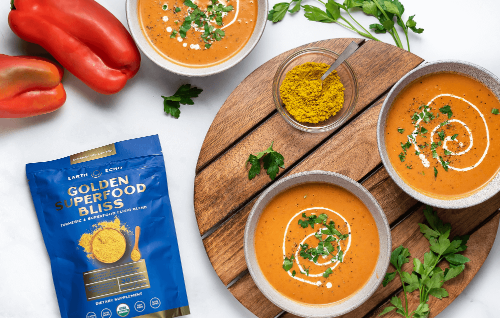 A Golden Spiced Red Pepper Soup Packed With Superfoods