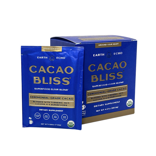 1 Box of Cacao Bliss Travel Packs with a Free Frother