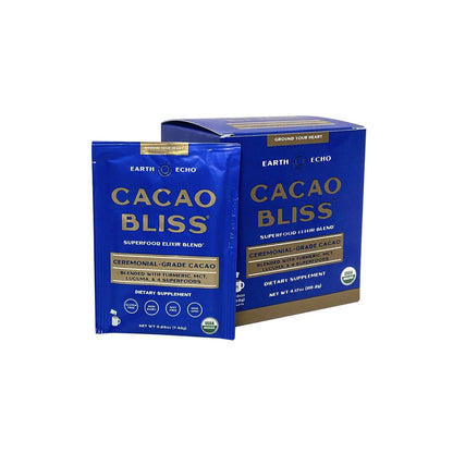 8 Boxes of Cacao Bliss Travel Packs + FREE Frother